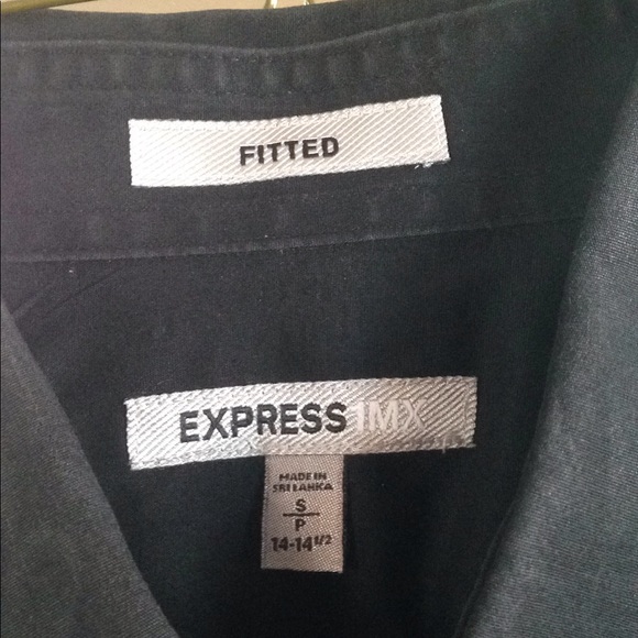 Black express button-down. - Picture 2 of 3